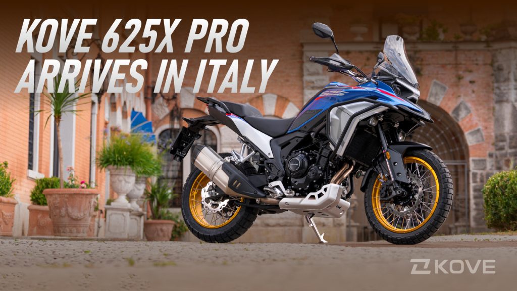 KOVE 625X PRO ARRIVES IN ITALY